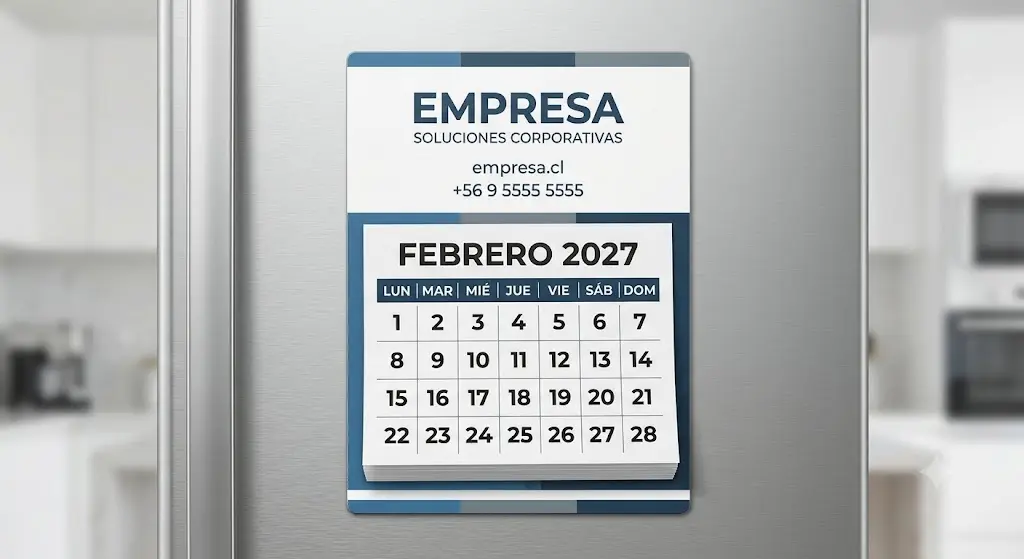 Calendario magnético con taco mensual