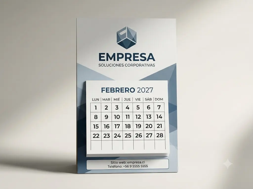 Calendario con taco mensual
